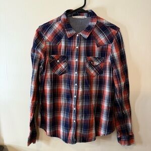 Hippie Laundry Blue and White Button Down Shirt